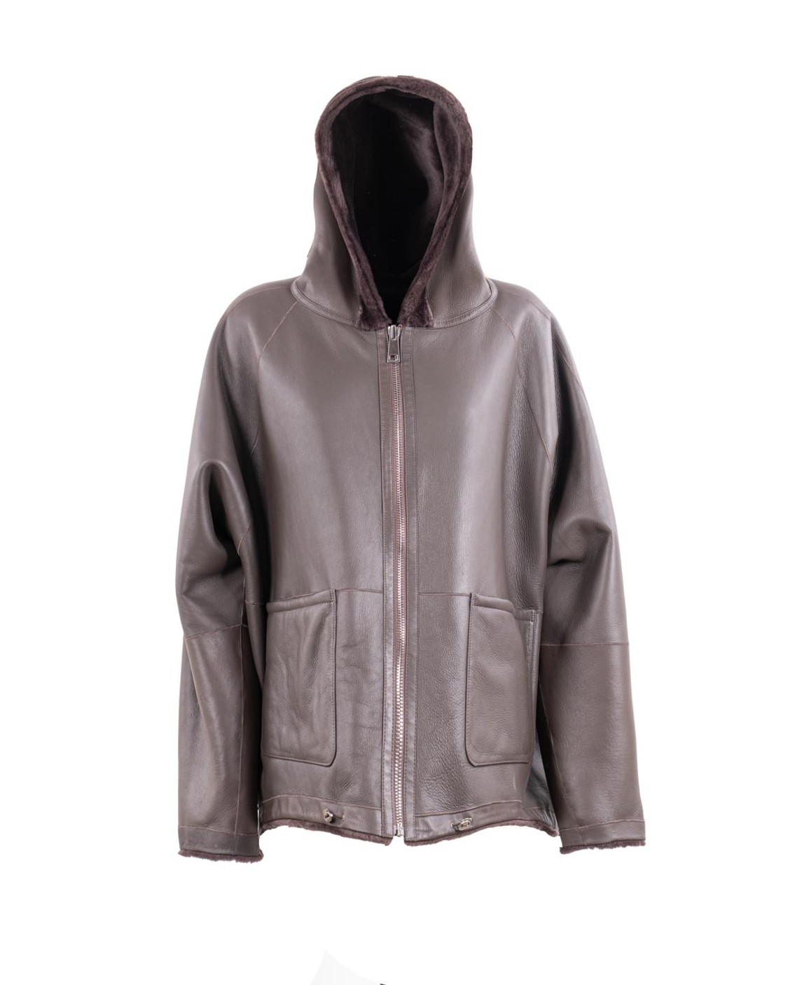 shop SIMONETTA RAVIZZA  Giaccone: Simonetta Ravizza bomber reversibile realizzato in shearling merino con cappuccio e chiusura zip.
Interno in pelle.
Composizione: 100% Shearling.
Fabbricato in Italia.. BIBI-221 number 1091629